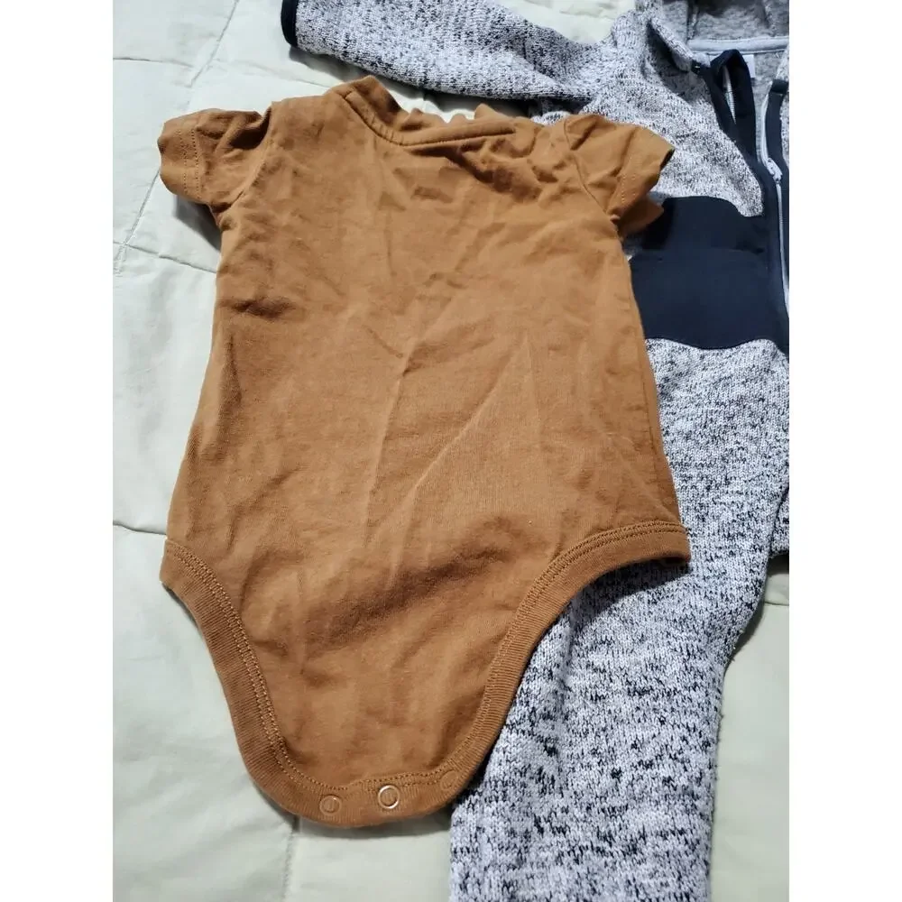 Carhartt Baby Boys 3M Outfit Lot Camo Hoodie Romper Onepiece Mossy Oak 3 Pc